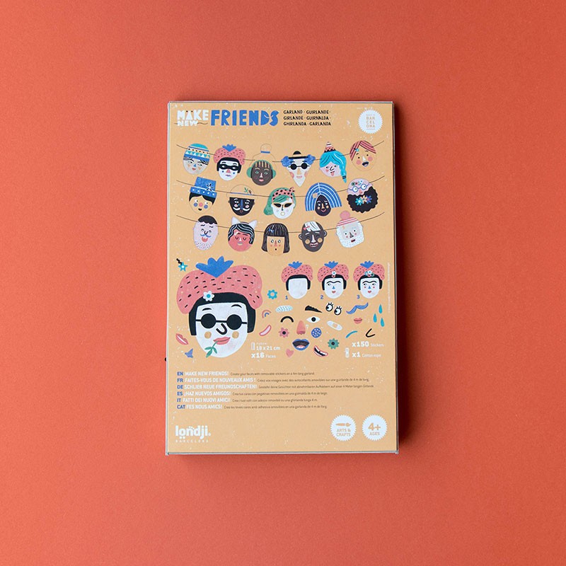 Creative activity with stickers